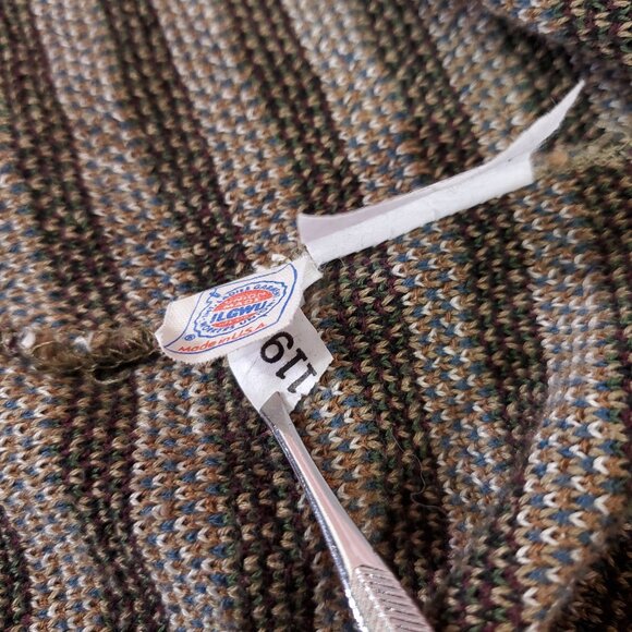 Vtg Tricots St Raphael Sweater Men XL Geometric Abstract Grandpa Coogi Style USA - Picture 14 of 16